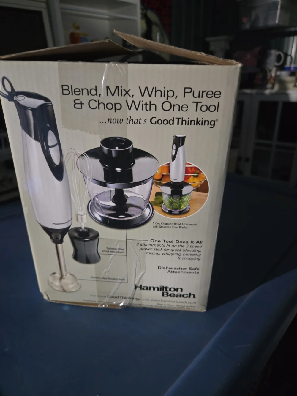 Hamilton Beach White & Black Hand Blender - 2-Speed Kitchen Multi-Tool